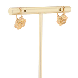 Rose gold and Pearl Lever-back Earrings