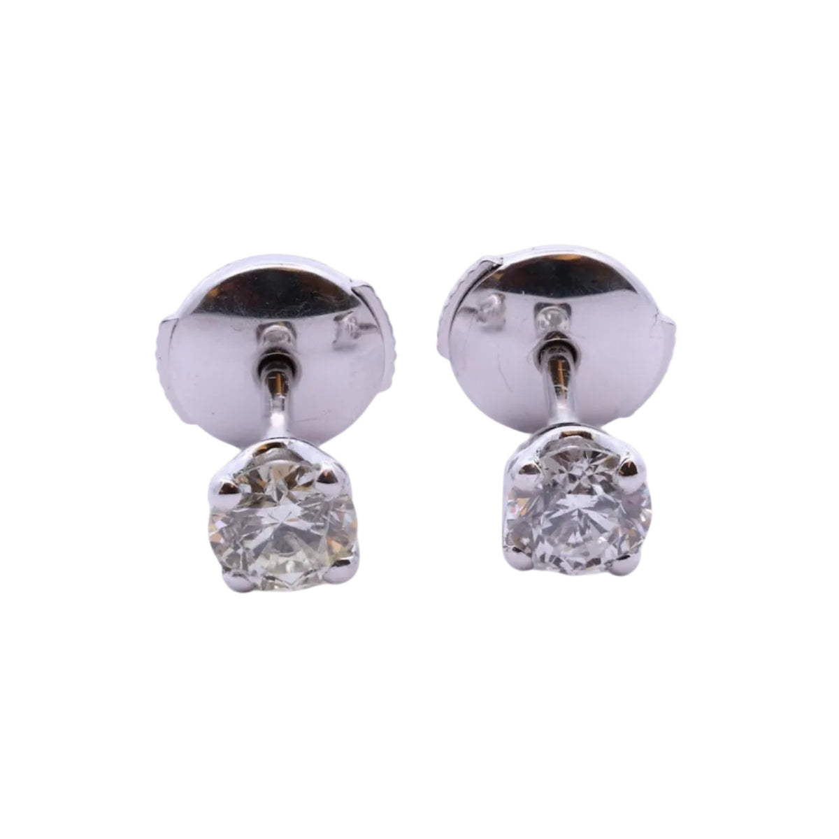 White Gold and Diamond Earrings
