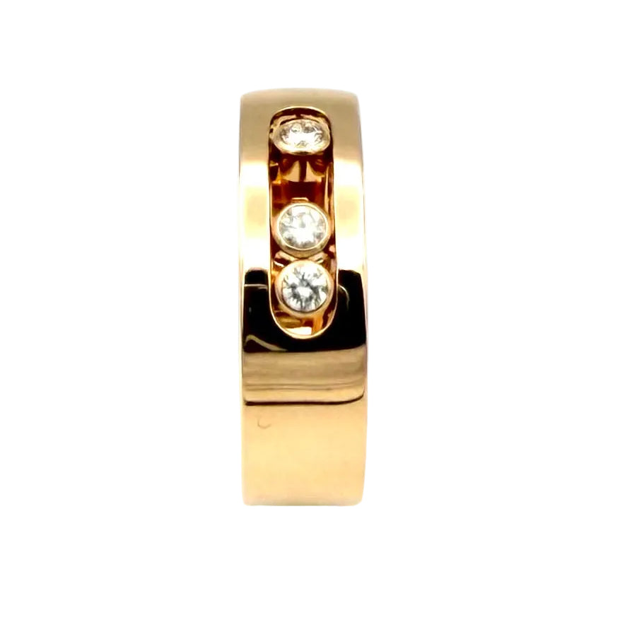 MESSIKA "Move Noa" PM Band Ring in rose gold and diamonds