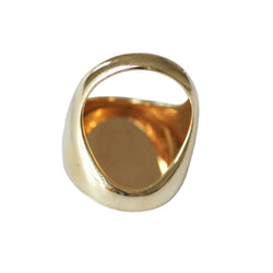 Antique Dendritic Agate Signet Ring in Yellow Gold, 19th century, 1815