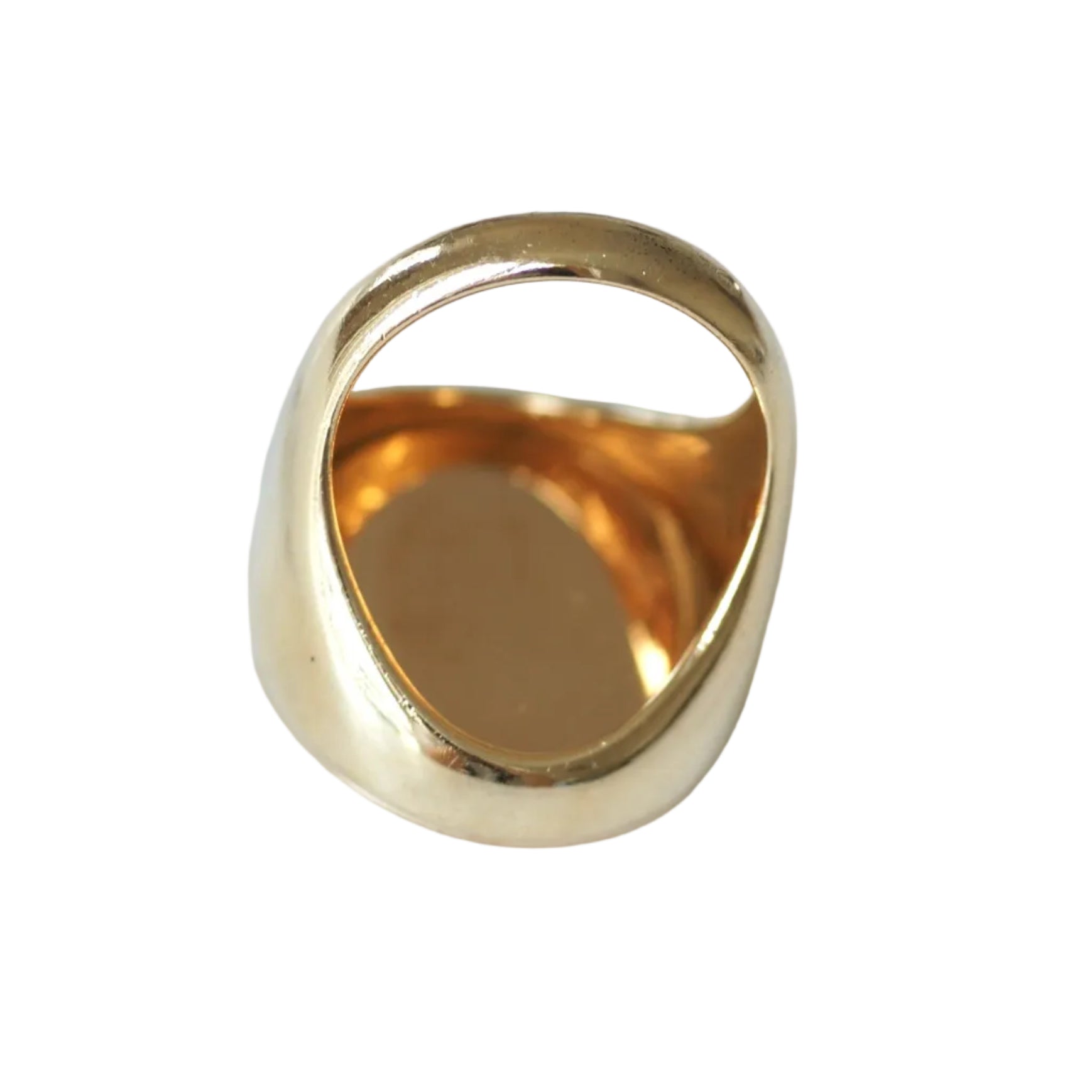 Antique Dendritic Agate Signet Ring in Yellow Gold, 19th century, 1815