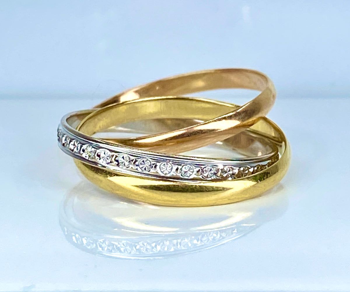 Bague en ors de couleurs