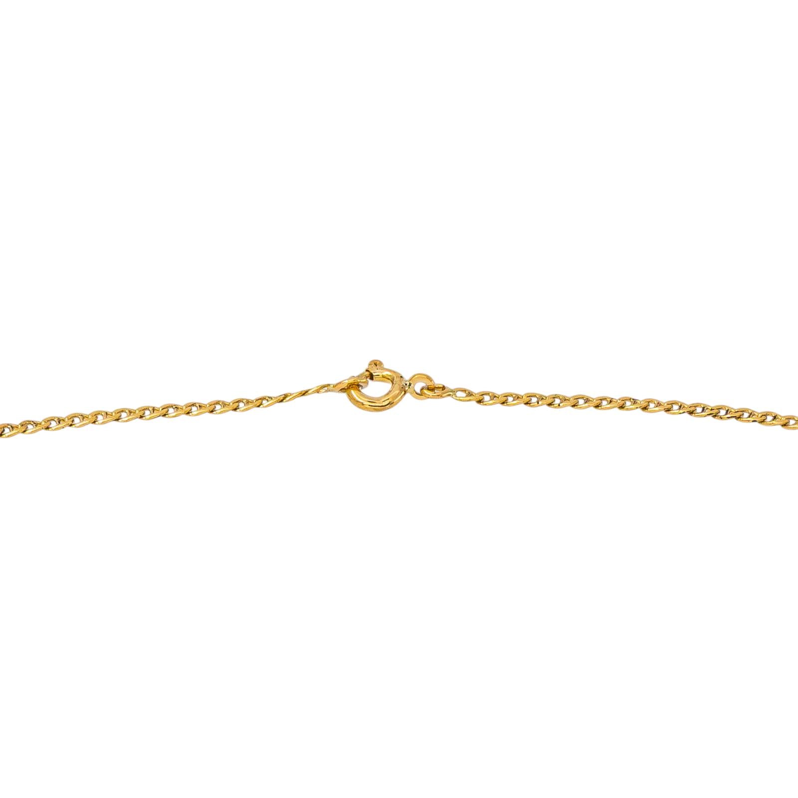 Yellow Gold Nautical Link Necklace