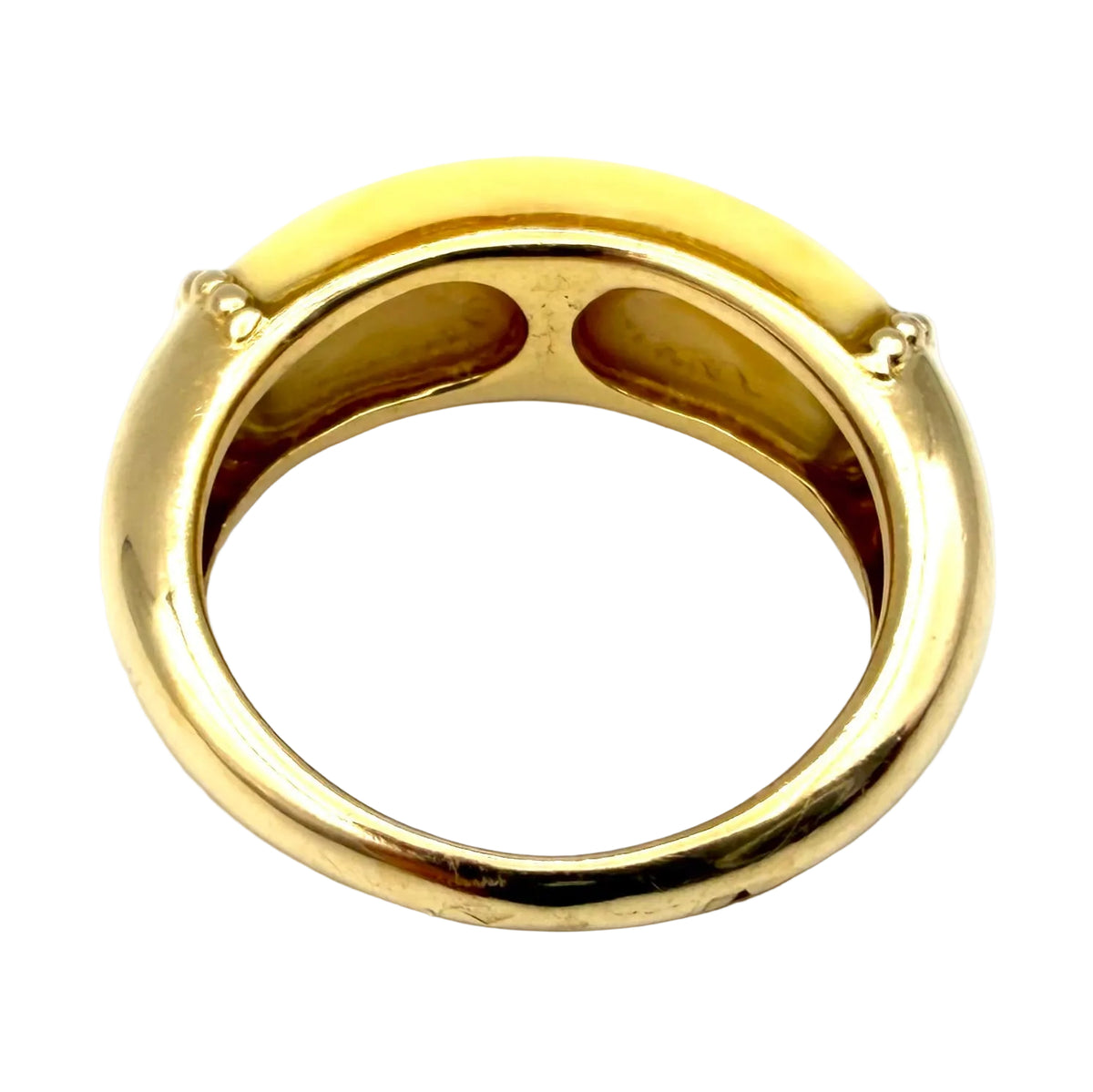 JEAN & PIERRE BELLIN Yellow gold and Ivory Bangle Ring