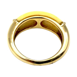 JEAN & PIERRE BELLIN Yellow gold and Ivory Bangle Ring