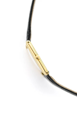 CHOPARD "Tank" Watch in Yellow gold and Leather