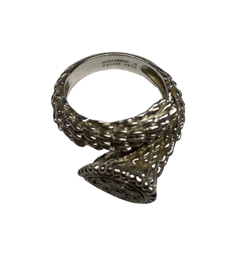 BOUCHERON "Serpent de Bohème S" Toi & Moi Ring in white gold and diamonds