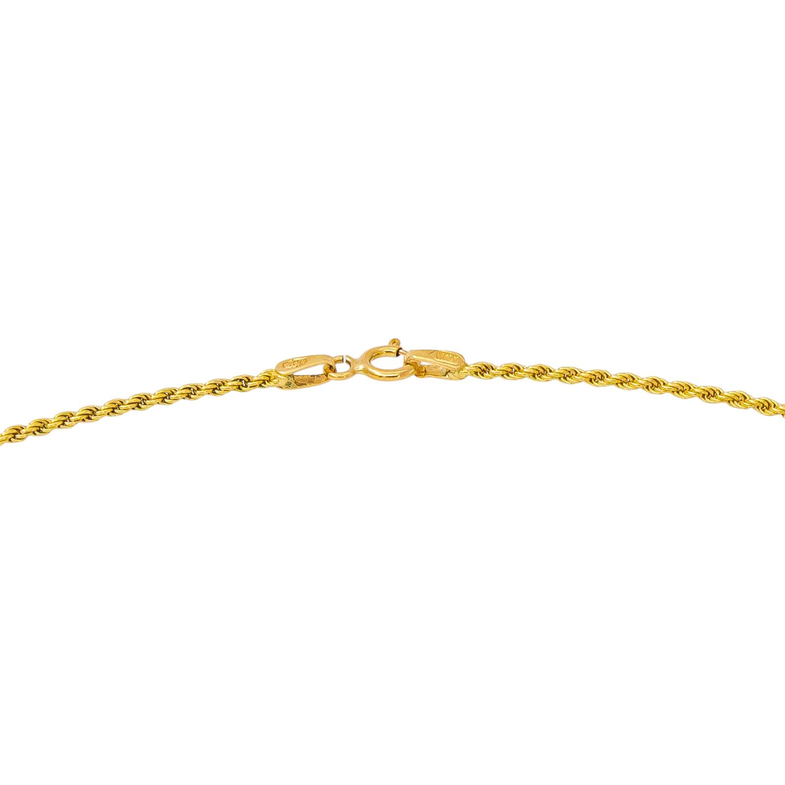 Yellow Gold Rope-Link Necklace