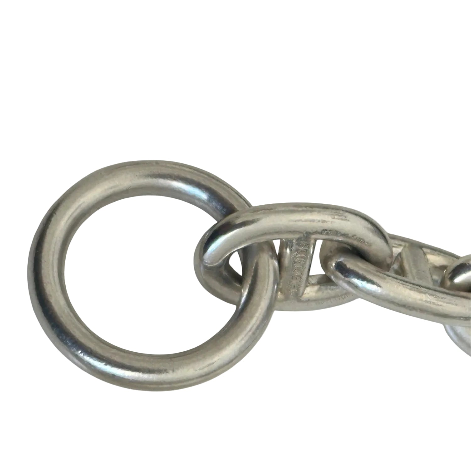 HERMÈS "Chaîne d'ancre" GM Silver Link Bracelet