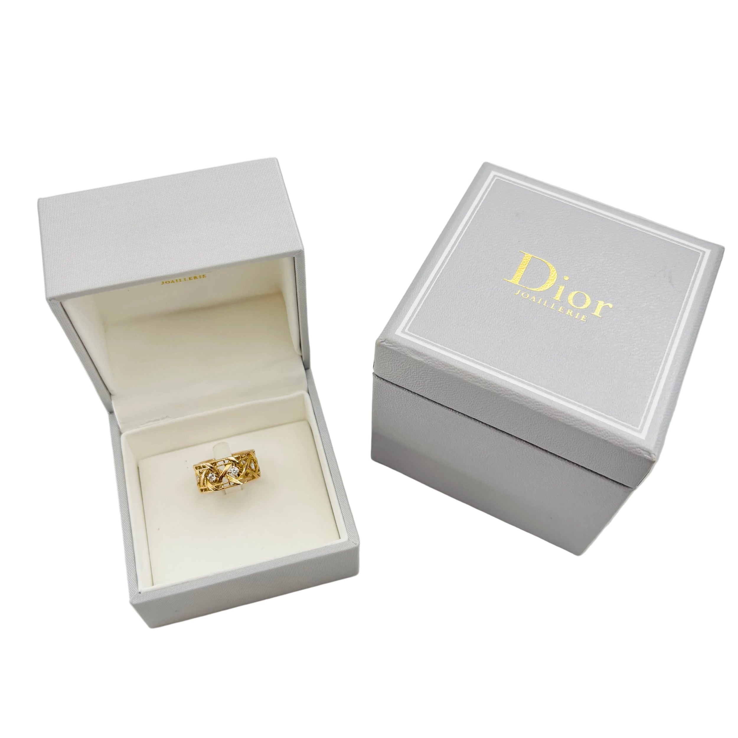 DIOR "My Dior" GM Ring in yellow gold and diamonds