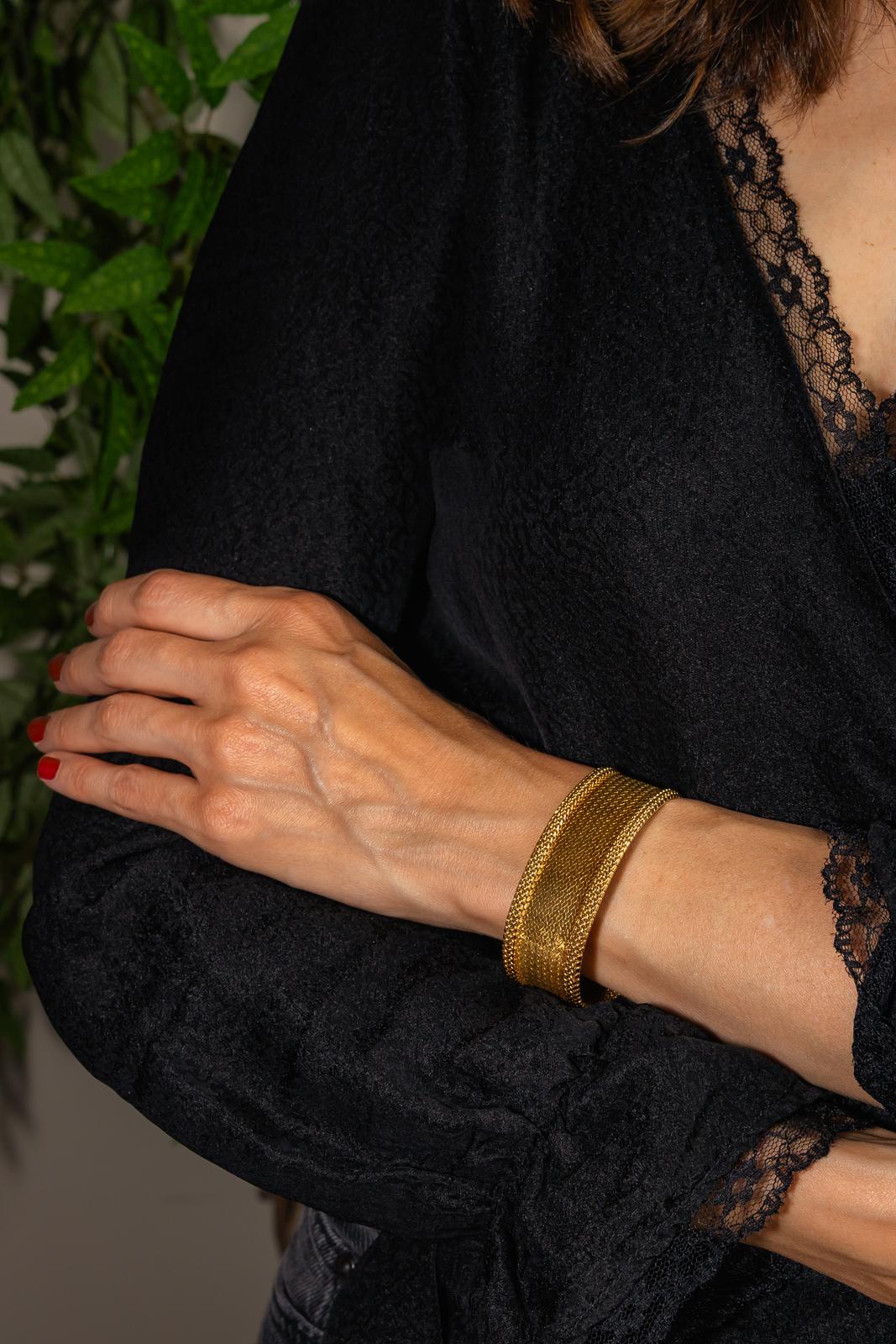 Bracelet Manchette Or jaune