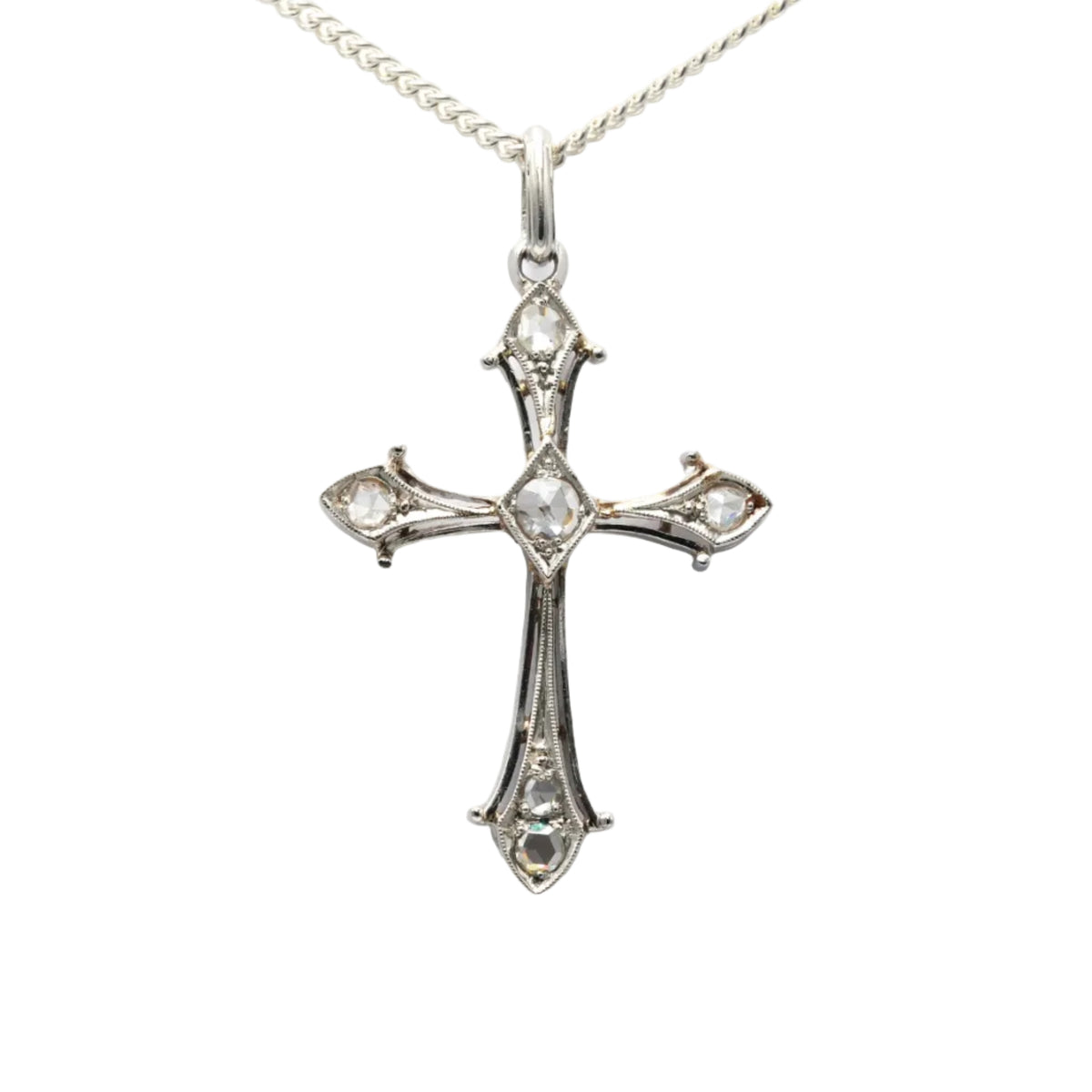 White Gold and Diamond Pendant