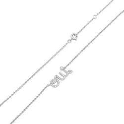 Collier Pendentif DIOR Dioramour en or blanc et diamants