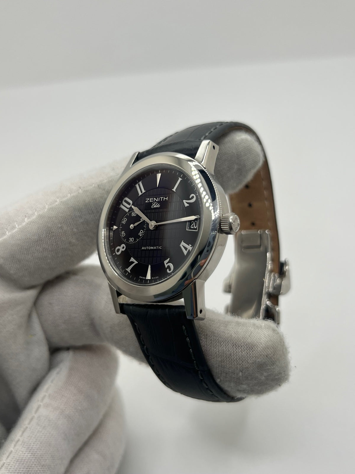 Watch ZENITH "Port Royal" in steel and leather