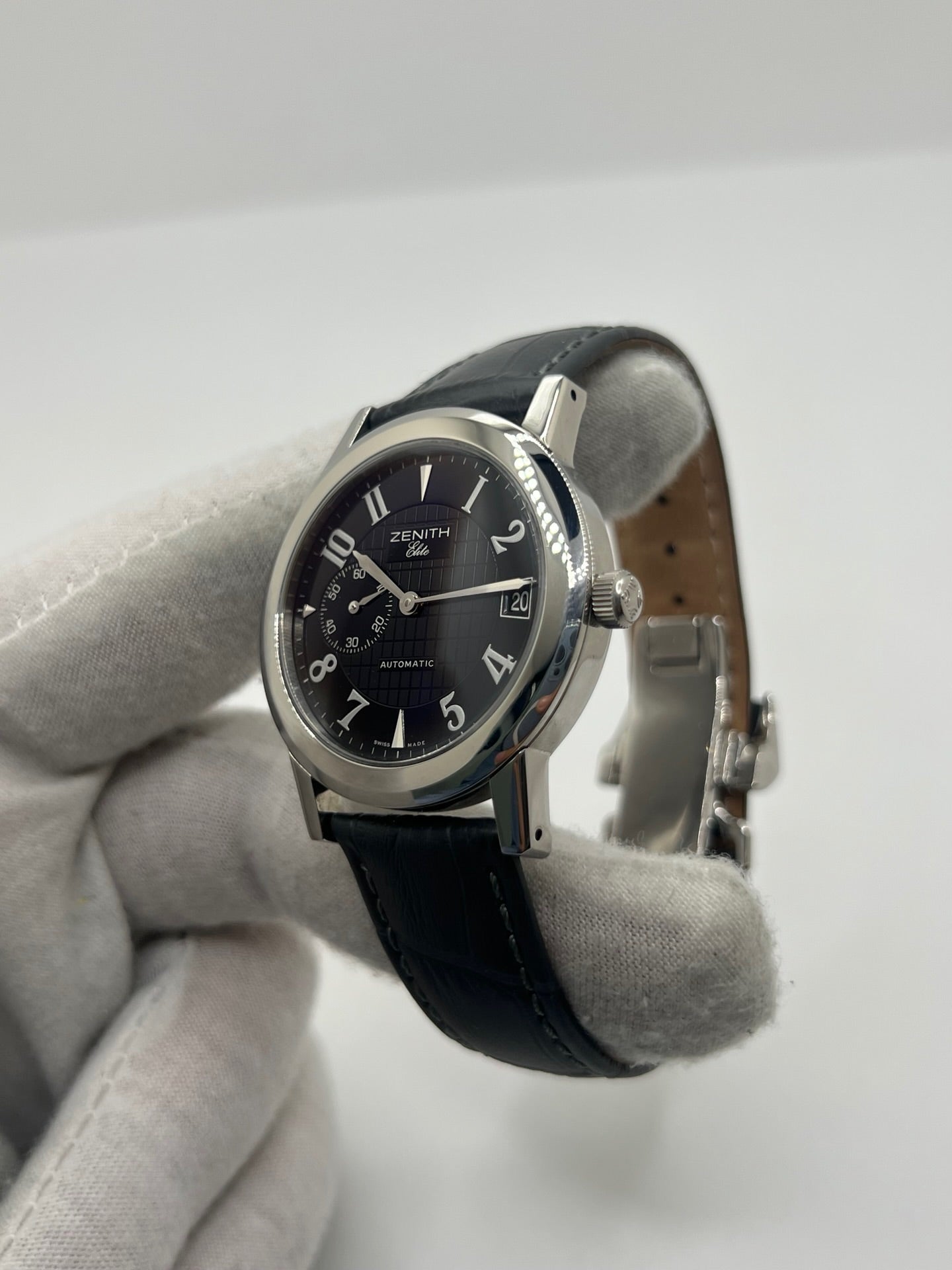 Watch ZENITH "Port Royal" in steel and leather
