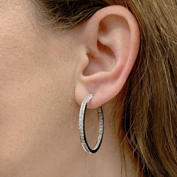 Earrings Cartier, white gold and diamonds.