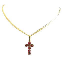 Yellow Gold and Garnet Pendant