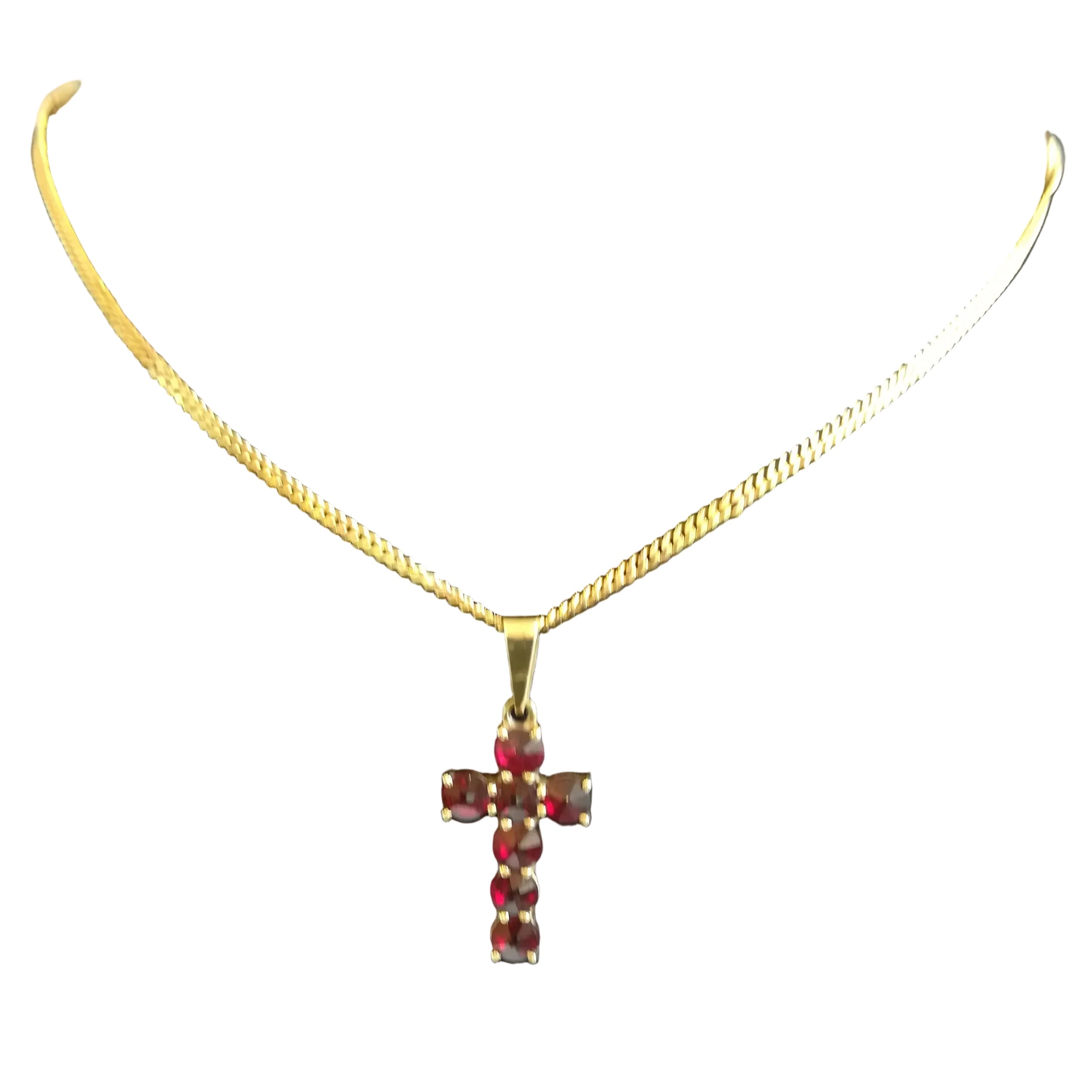 Yellow Gold and Garnet Pendant