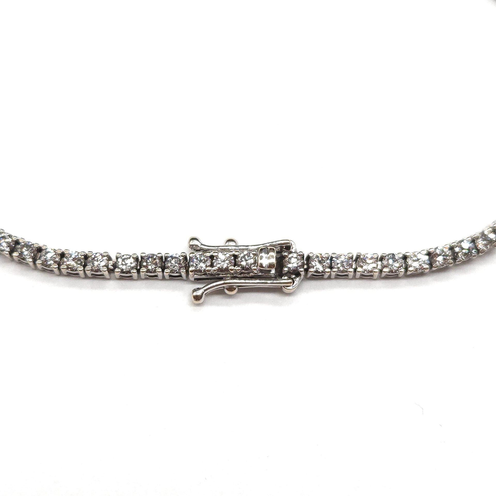 Bracelet Ligne en or blanc et diamants