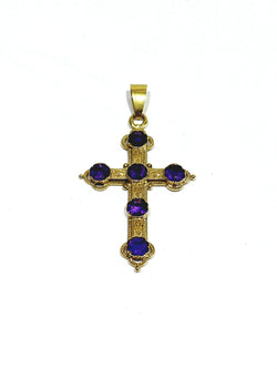 Gold and Amethyst Cross