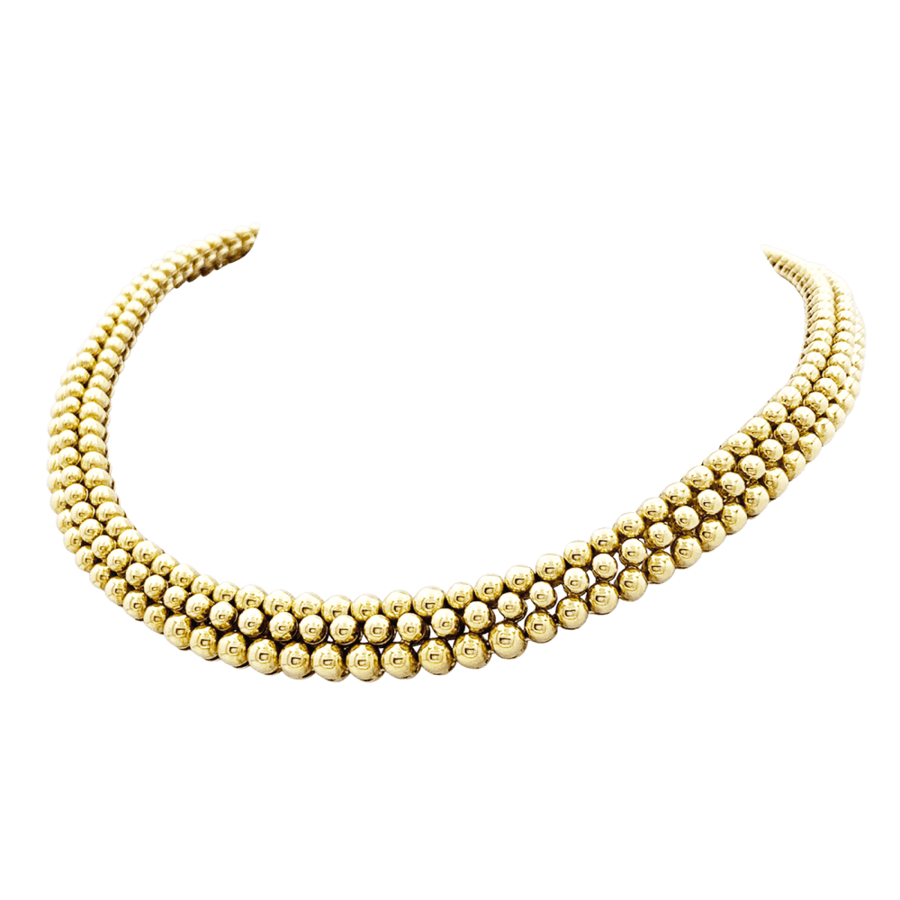 Necklace Boucheron, "Grains de Raisin", yellow gold.