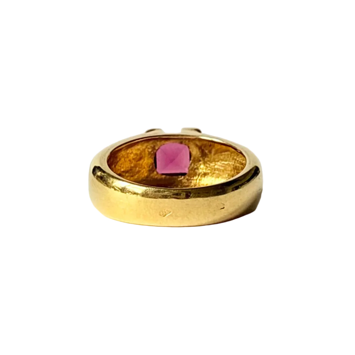 Yellow Gold and Tourmaline Band Ring