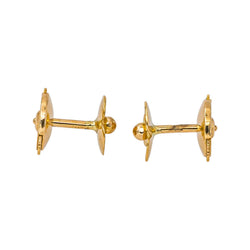 Boucles d'oreilles  Puces  Or jaune