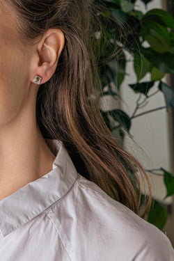 Boucles d'oreilles Or blanc Diamant