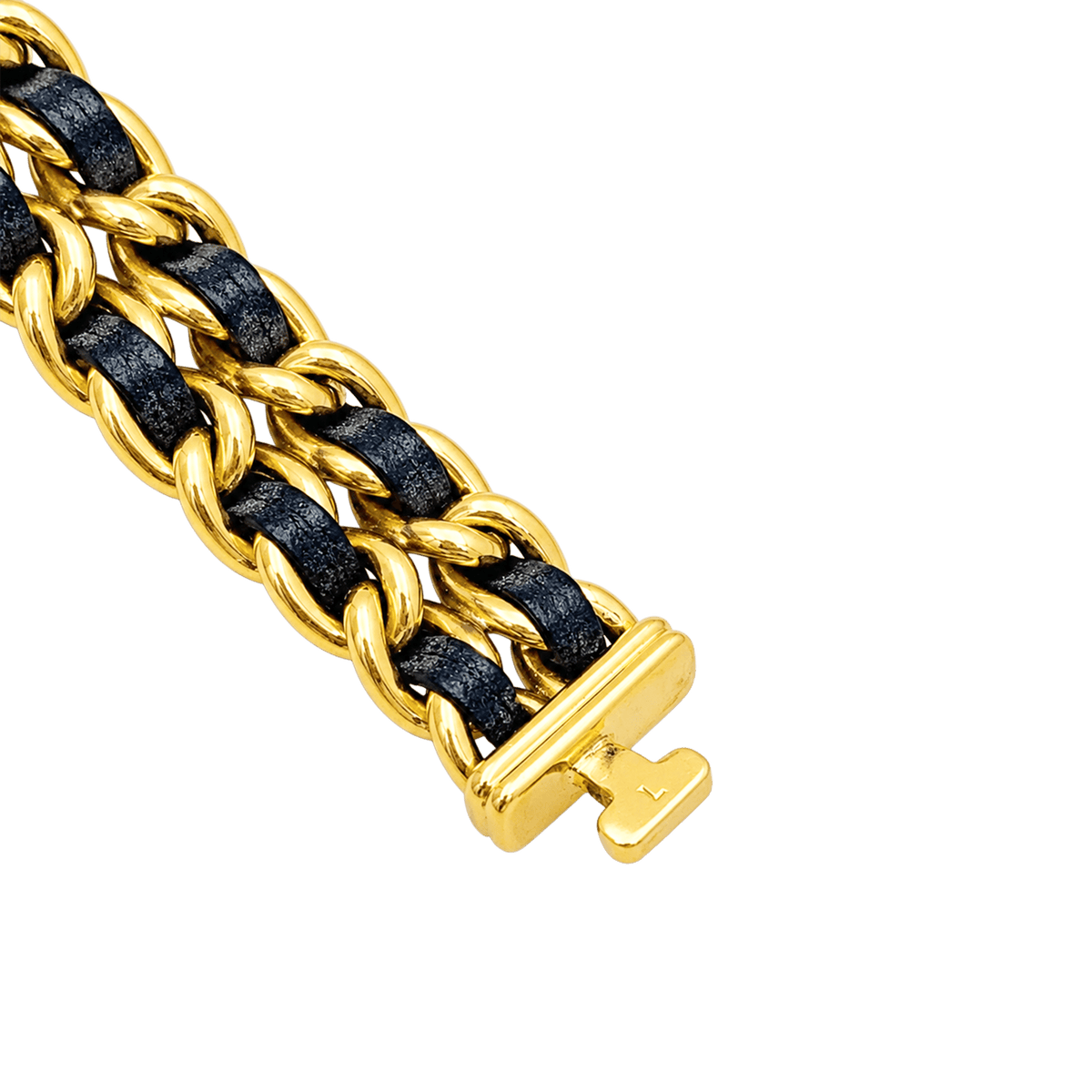 CHANEL "Première" Watch in Gold-plated Metal, Stainless Steel, and Leather