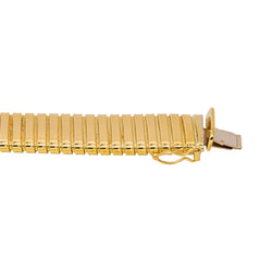 Yellow Gold Tubogas Link Bracelet