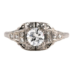 White Gold and Diamond Ring