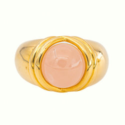 Yellow Gold Dome Tiger's Eye Ring