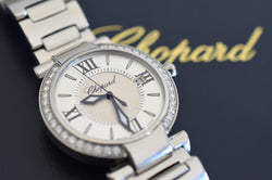 CHOPARD "Impériale" Watch in Stainless Steel, Amethyst, and Diamonds