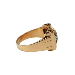 Tank Ring in Rose gold and Diamonds