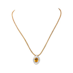 Piaget Necklace with Pendant  White gold Citrine