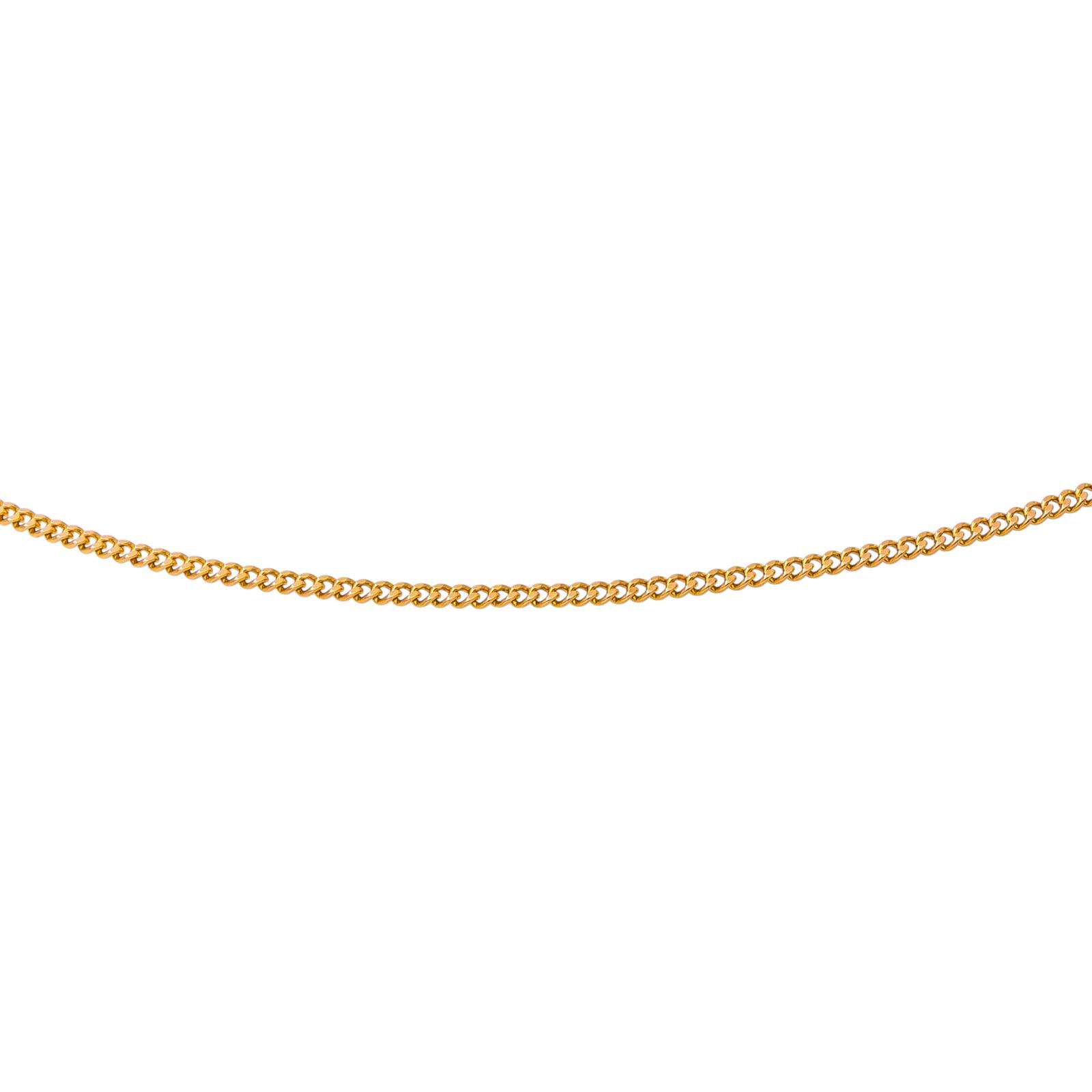 Rose gold Curb chain Necklace