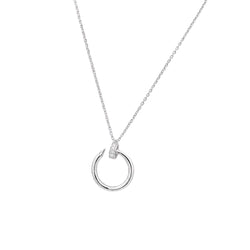 CARTIER "Just un Clou" Pendant Necklace in white gold and diamonds