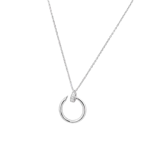 CARTIER "Just un Clou" Pendant Necklace in white gold and diamonds