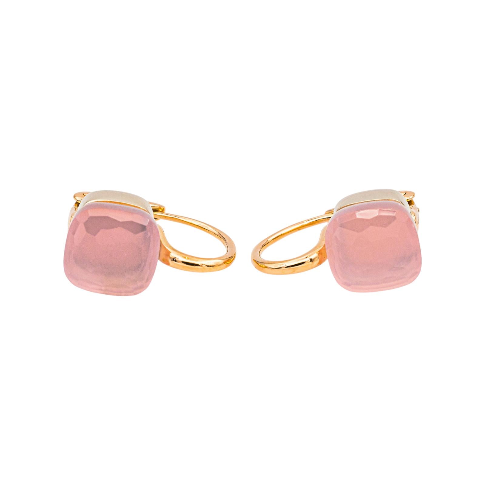 Pomellato Boucles d'oreilles  Nudo Or rose Quartz rose