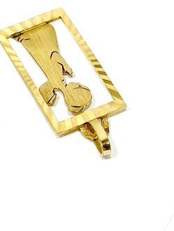 Champagne-colored gold medal