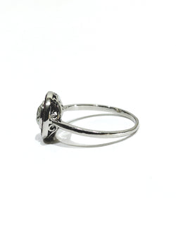 Platinum, Ruby, and Diamond Target Ring