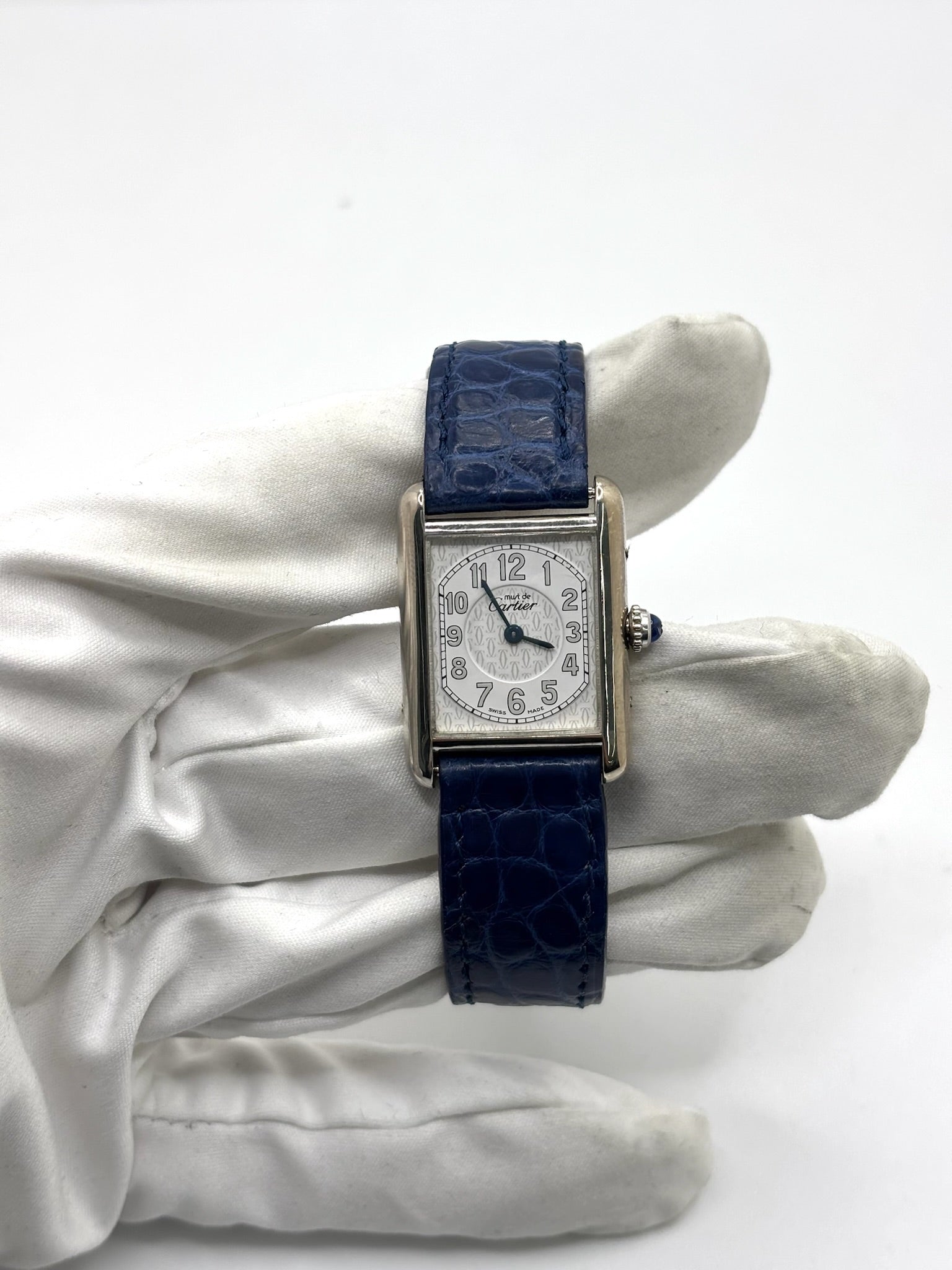 CARTIER Tank Must Watch in Silver