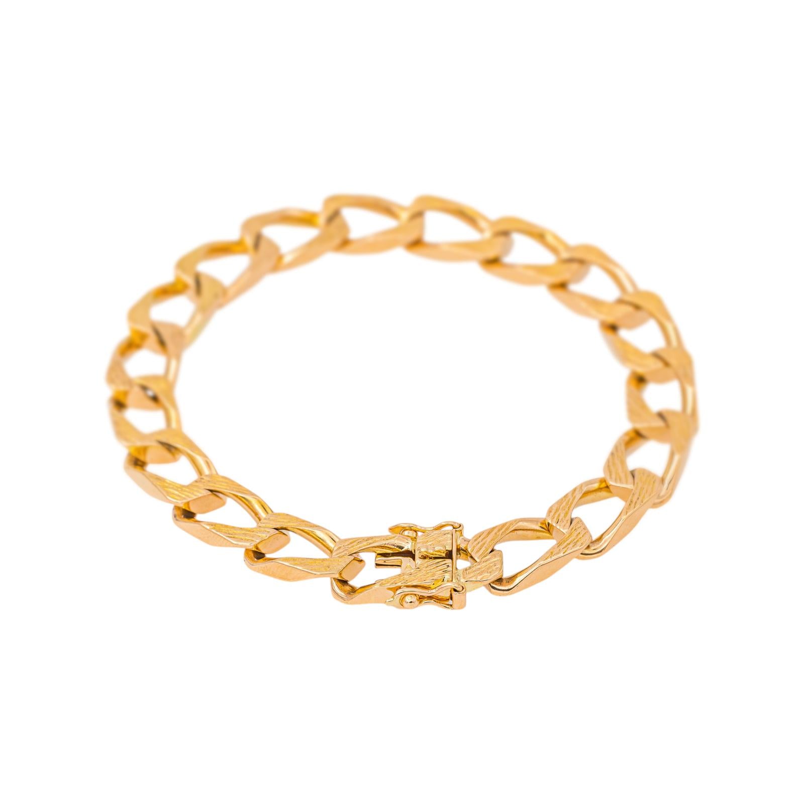 Bracelet Maille gourmette Or rose