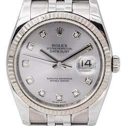 Rolex Montre Datejust Acier Diamant