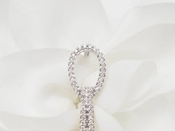 White Gold Drop Earrings with Pearls and Diamonds