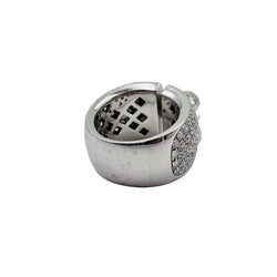 CHAUMET "Liens XL" Band Ring in white gold and diamonds