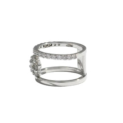 Marguerite Ring in White Gold and Diamonds