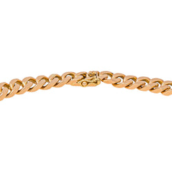 Rose gold curb chain necklace