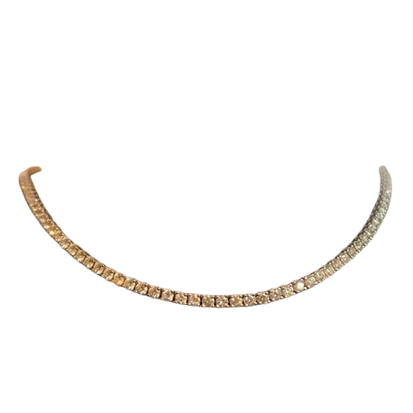 Collier Rivière en or blanc et diamants