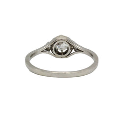 Platinum and Diamond Solitaire Ring